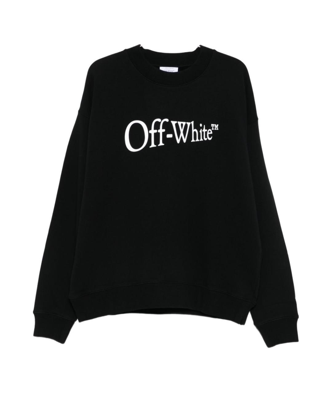 OFF-WHITE Черный хлопковый джемпер / свитер, фото 1
