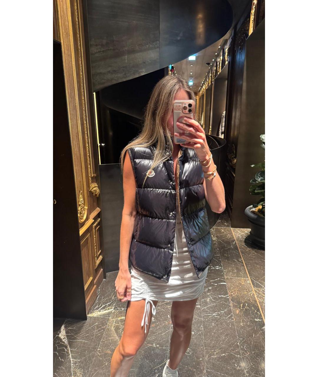 MONCLER Черный жилет, фото 3