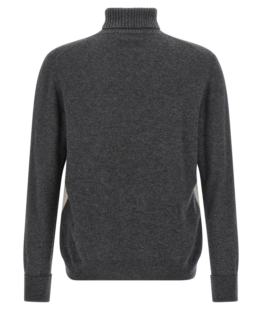 BALLANTYNE Серый кашемировый джемпер / свитер, фото 2