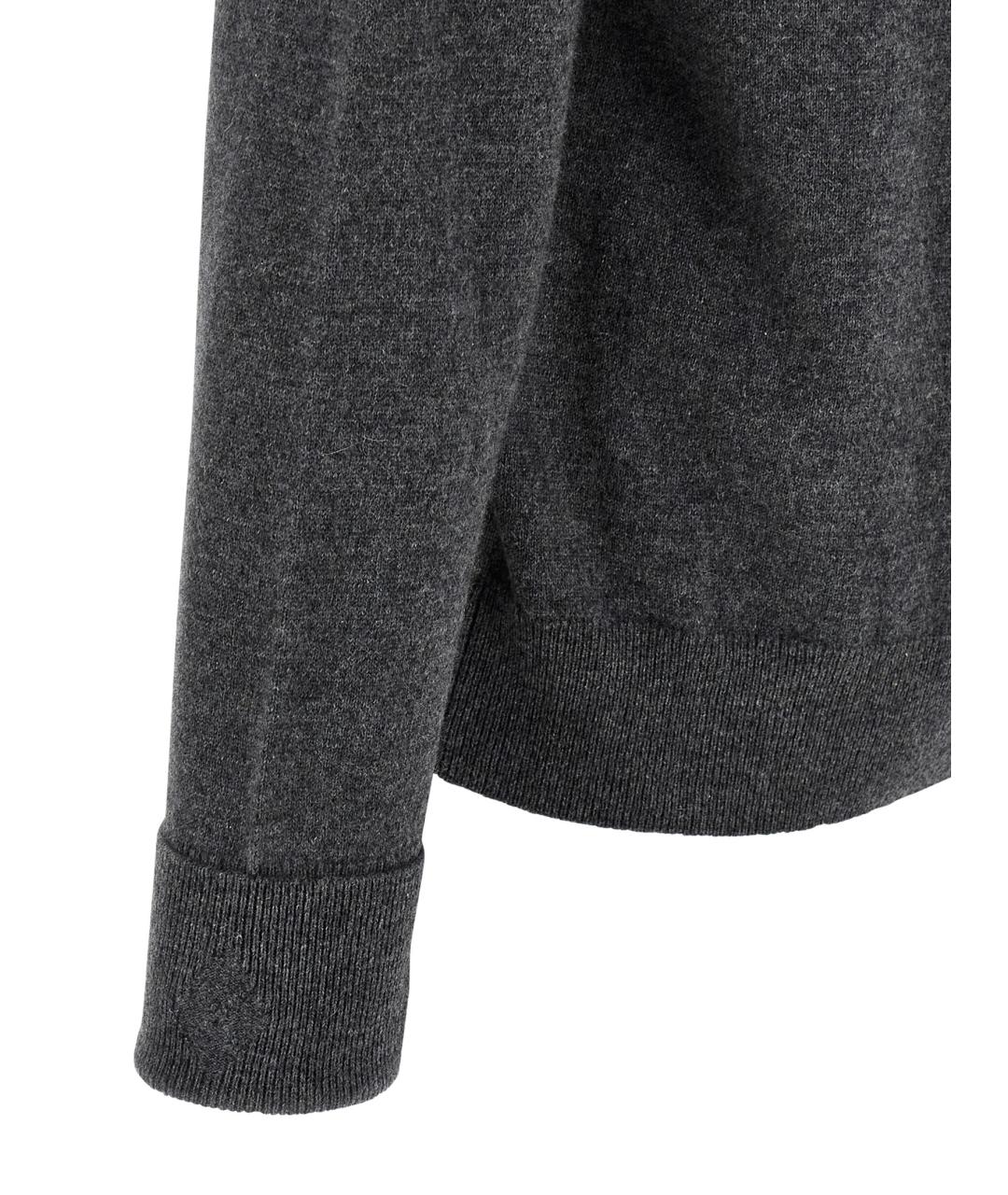 BALLANTYNE Серый кашемировый джемпер / свитер, фото 4
