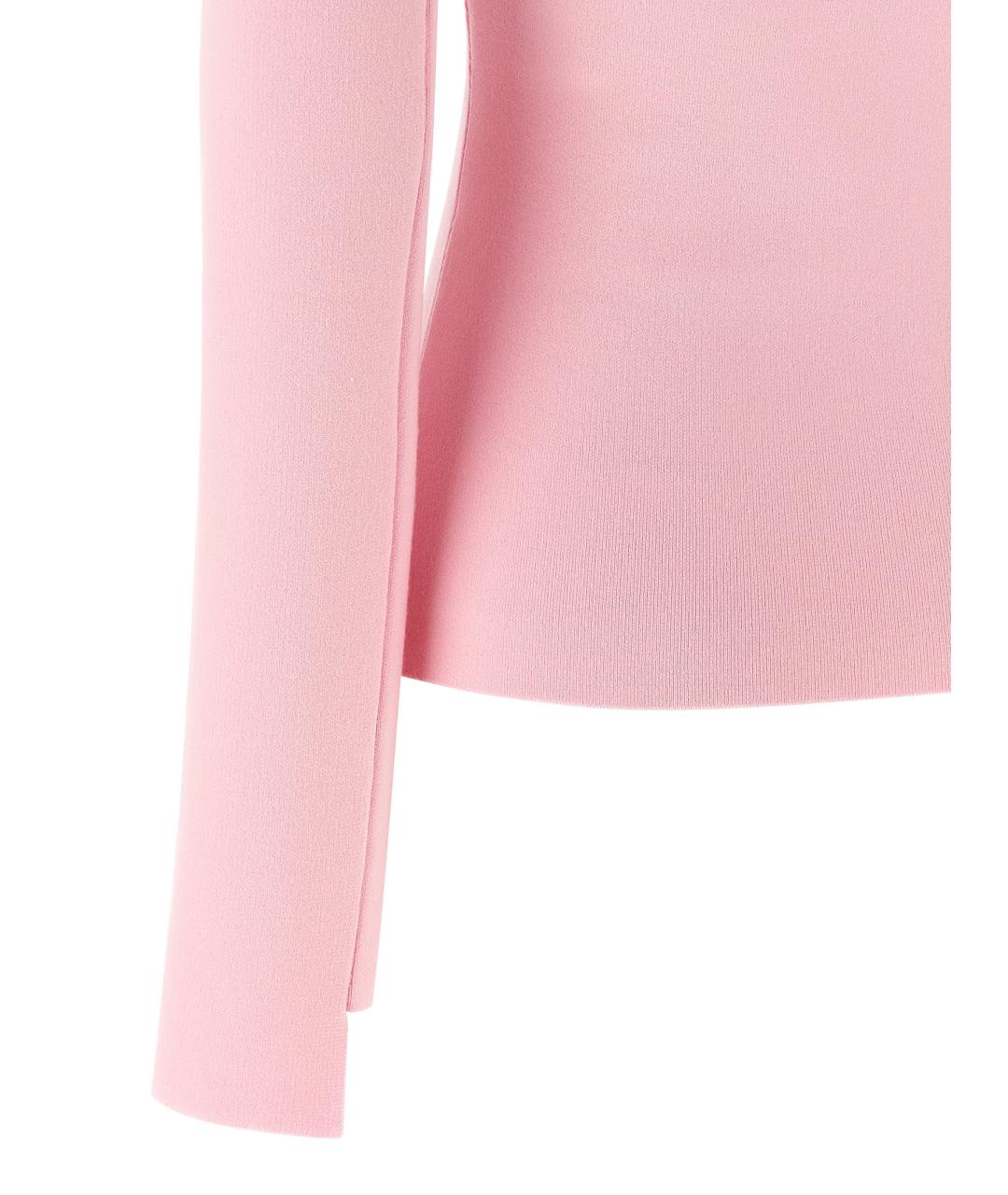 COURREGES Розовая вискозная водолазка, фото 4