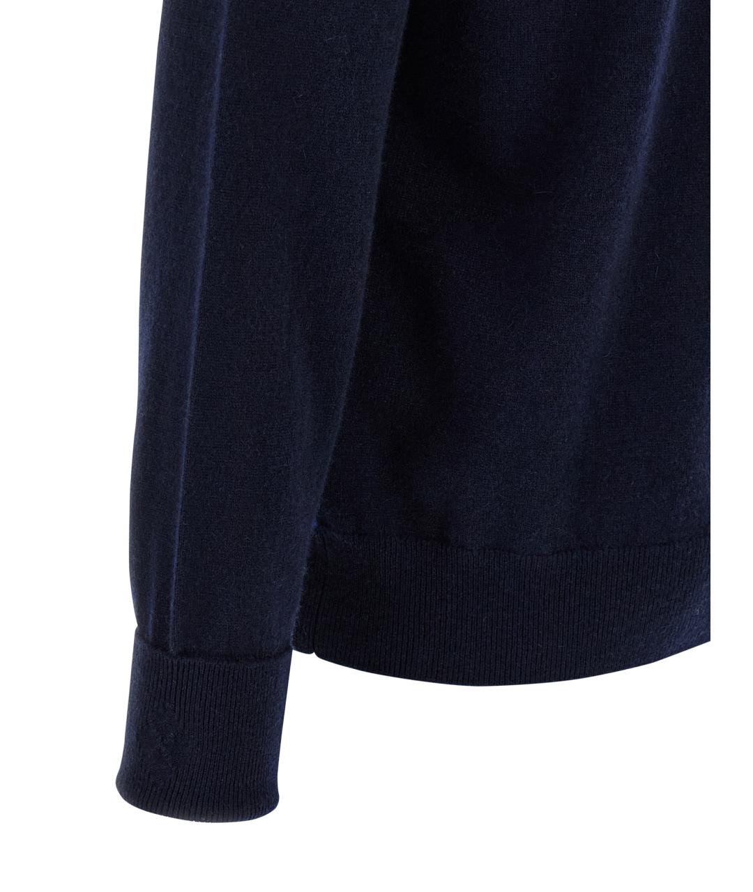 BALLANTYNE Темно-синий кашемировый джемпер / свитер, фото 4
