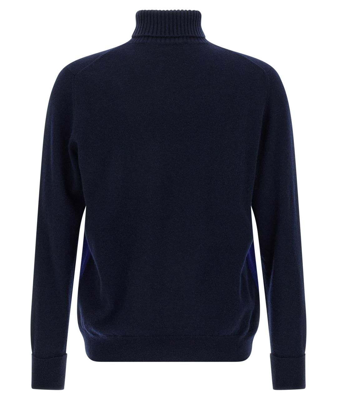 BALLANTYNE Темно-синий кашемировый джемпер / свитер, фото 2