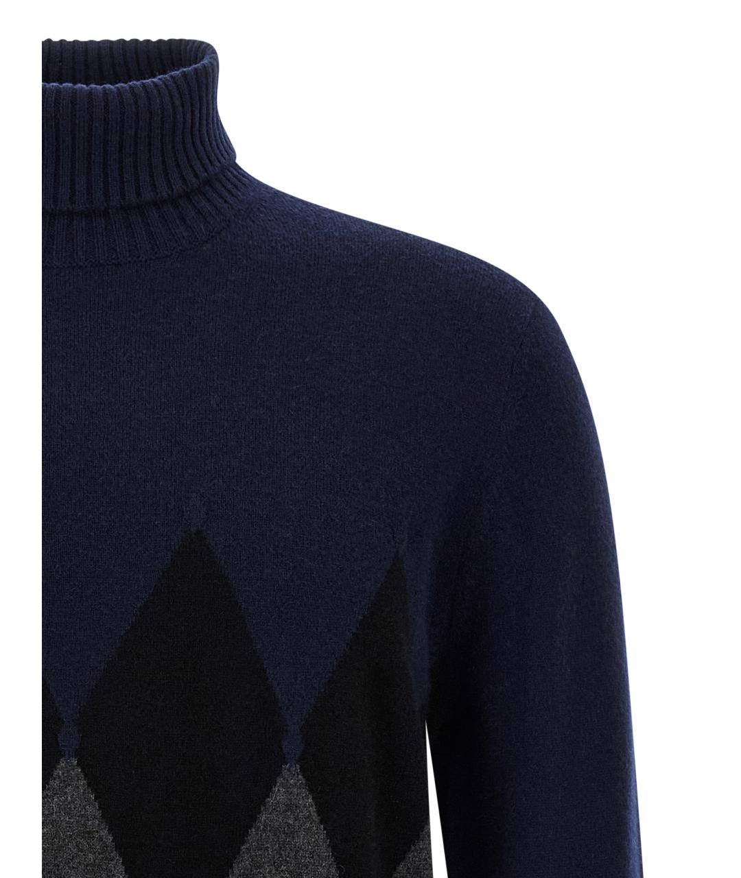 BALLANTYNE Темно-синий кашемировый джемпер / свитер, фото 3