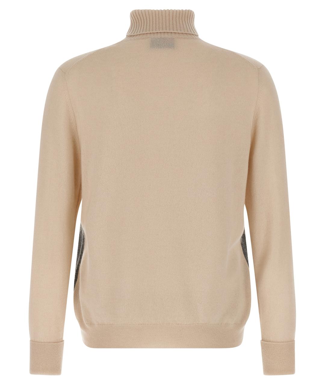 BALLANTYNE Бежевый кашемировый джемпер / свитер, фото 2