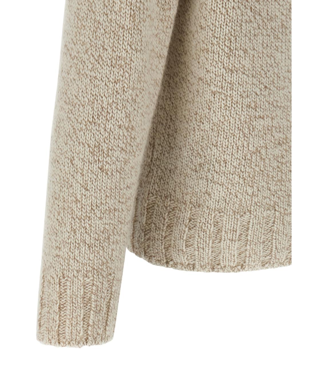 ZEGNA Бежевый кашемировый джемпер / свитер, фото 4