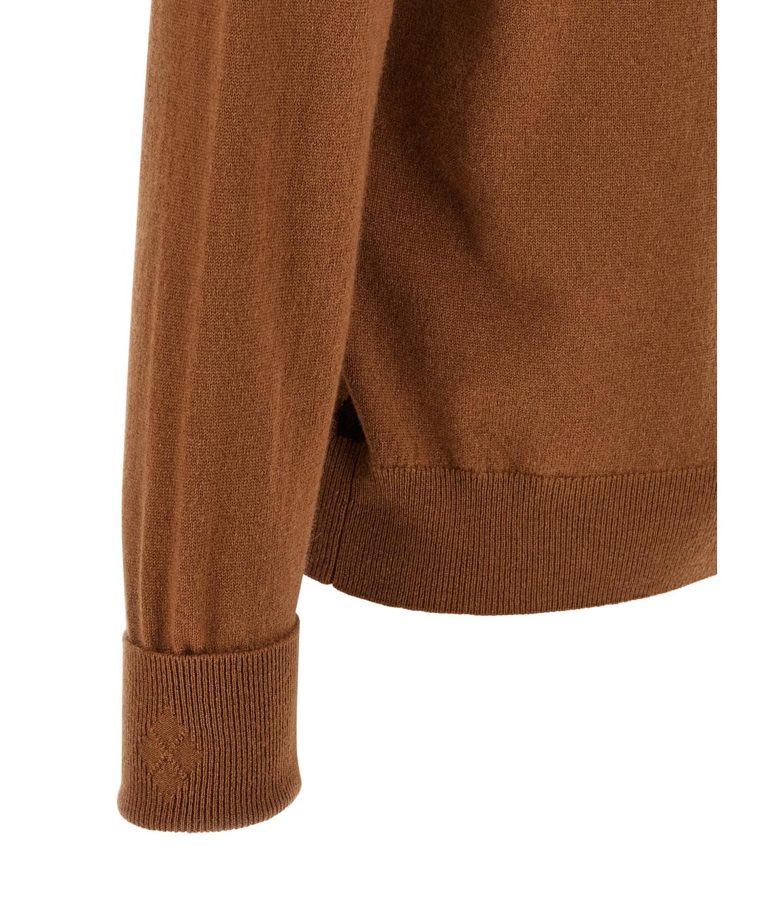BALLANTYNE Коричневый кашемировый джемпер / свитер, фото 4