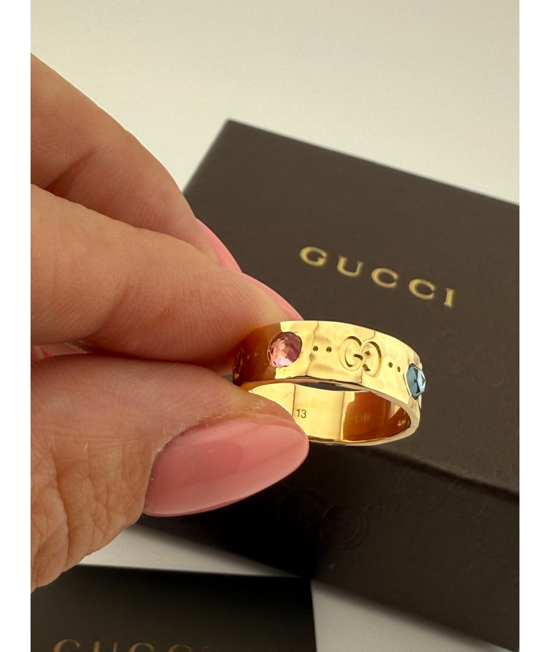 GUCCI Золотое кольцо из желтого золота, фото 2