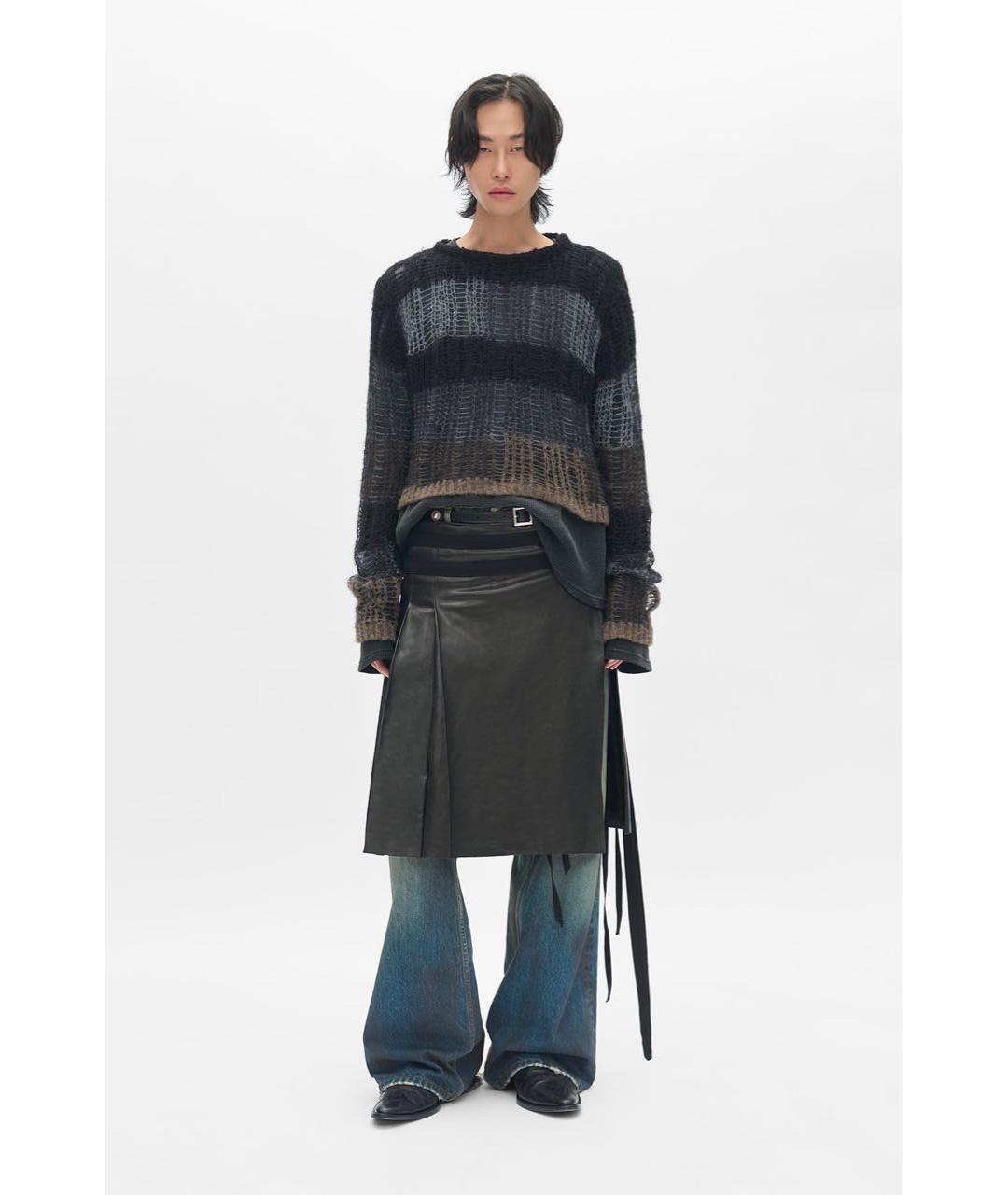 ANN DEMEULEMEESTER Серый шерстяной джемпер / свитер, фото 2