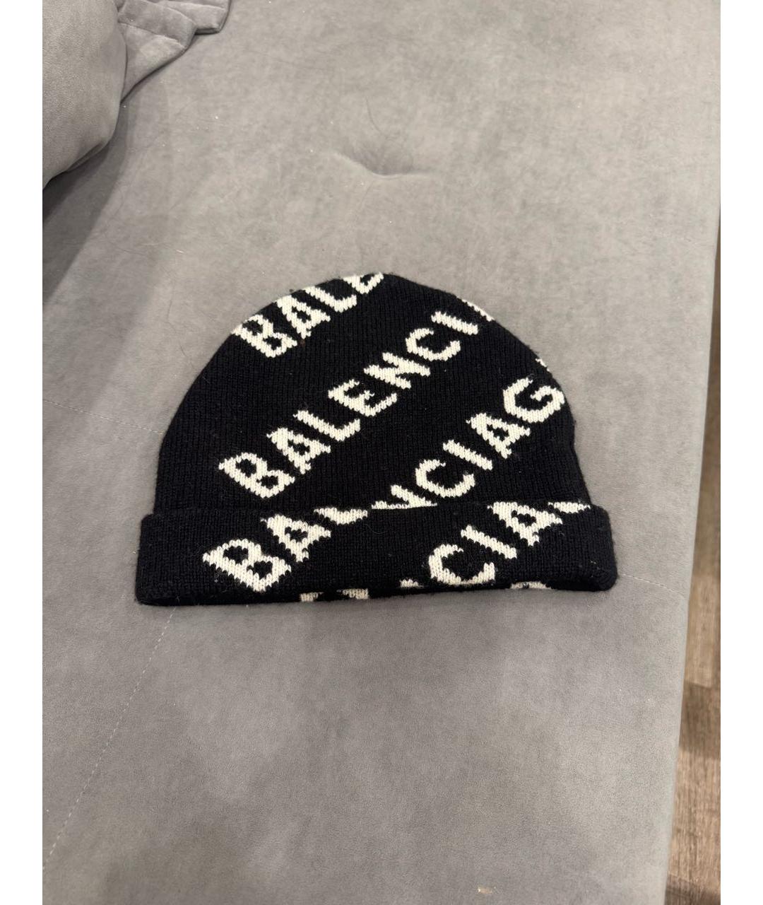 BALENCIAGA Черная шапка, фото 3