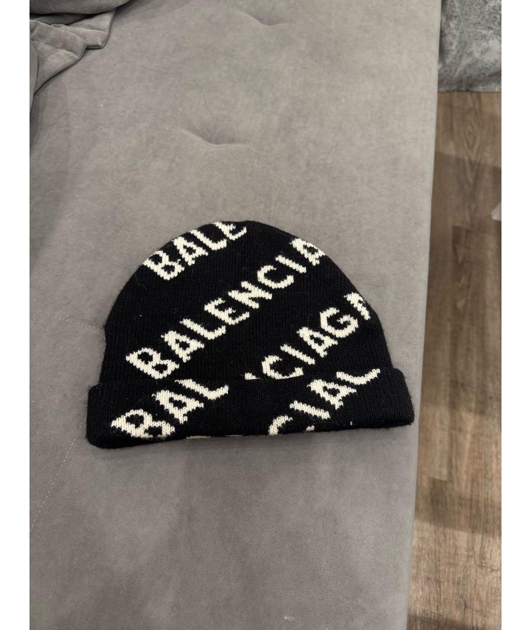 BALENCIAGA Черная шапка, фото 2