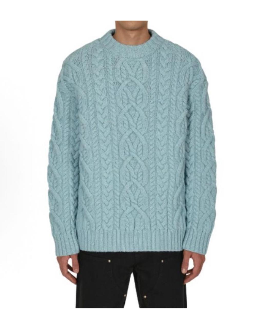 DRIES VAN NOTEN Голубой джемпер / свитер, фото 6