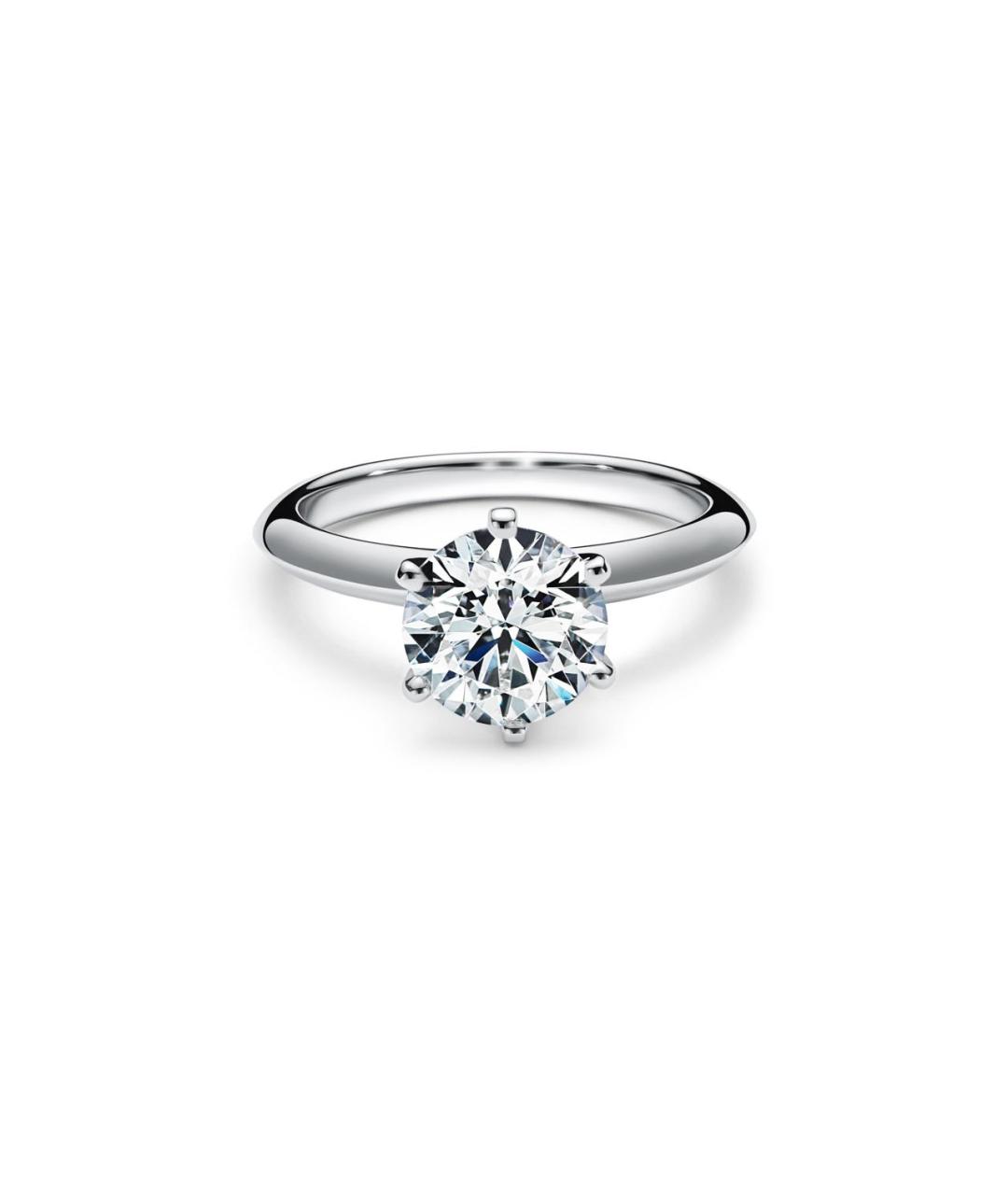 TIFFANY&CO Белое платиновое кольцо, фото 7