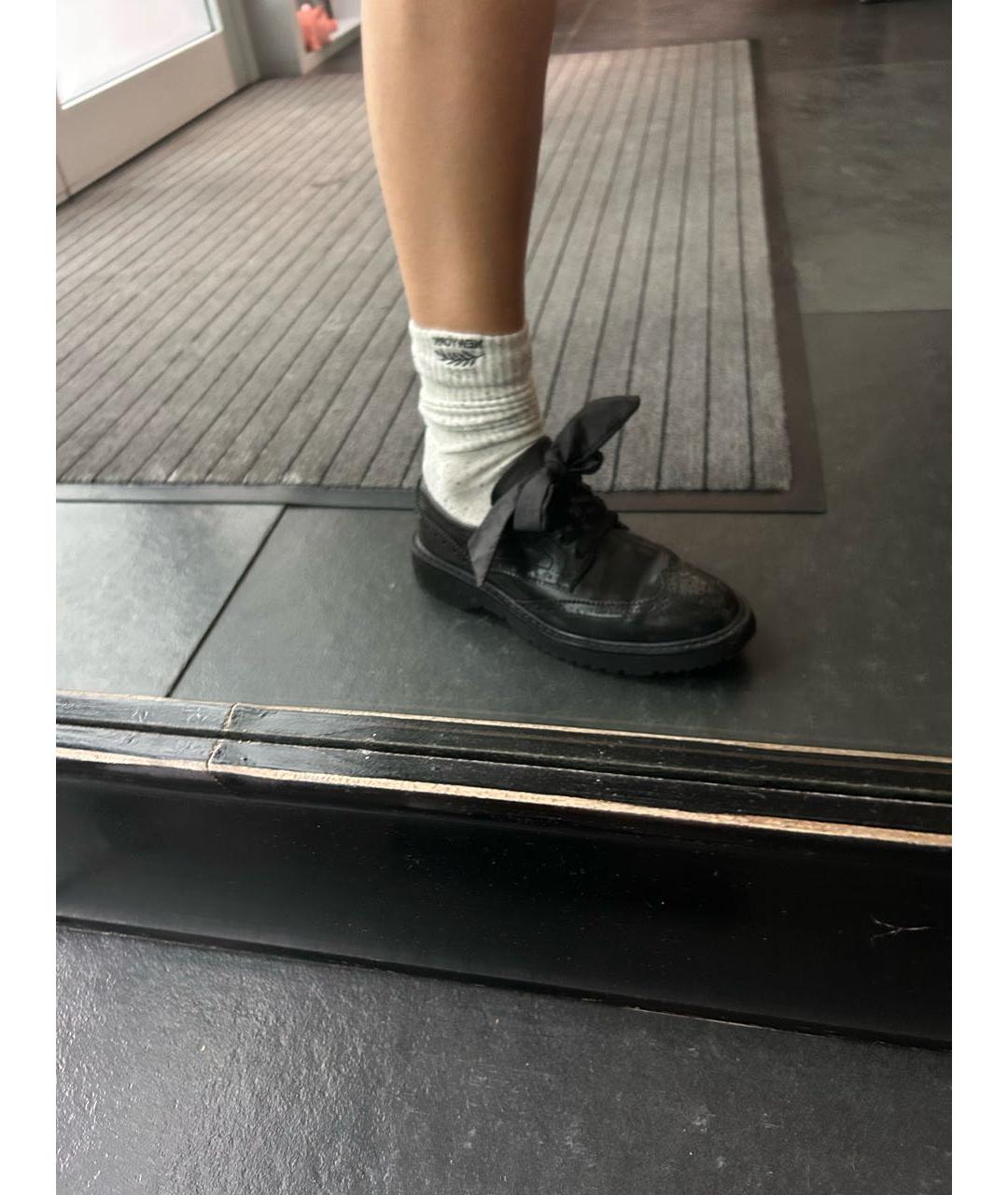 PRADA Черные кожаные ботинки, фото 7