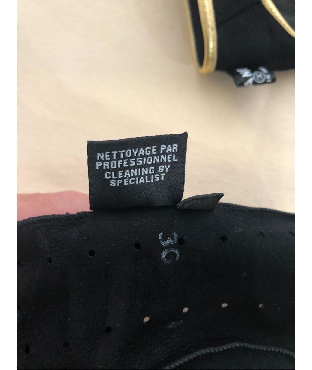 CHANEL Черные кожаные митенки, фото 8