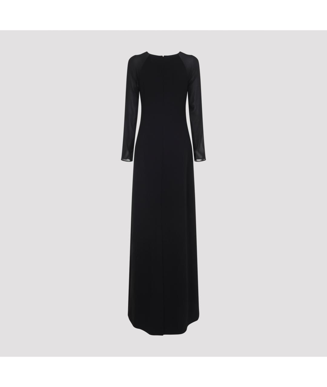 ALBERTA FERRETTI Черное вискозное вечернее платье, фото 3