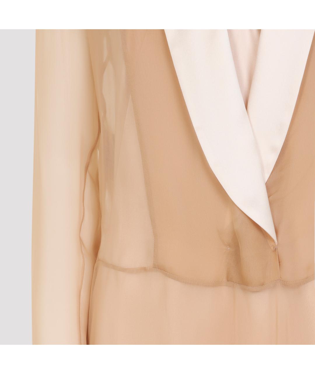 ALBERTA FERRETTI Розовое шелковое платье, фото 5