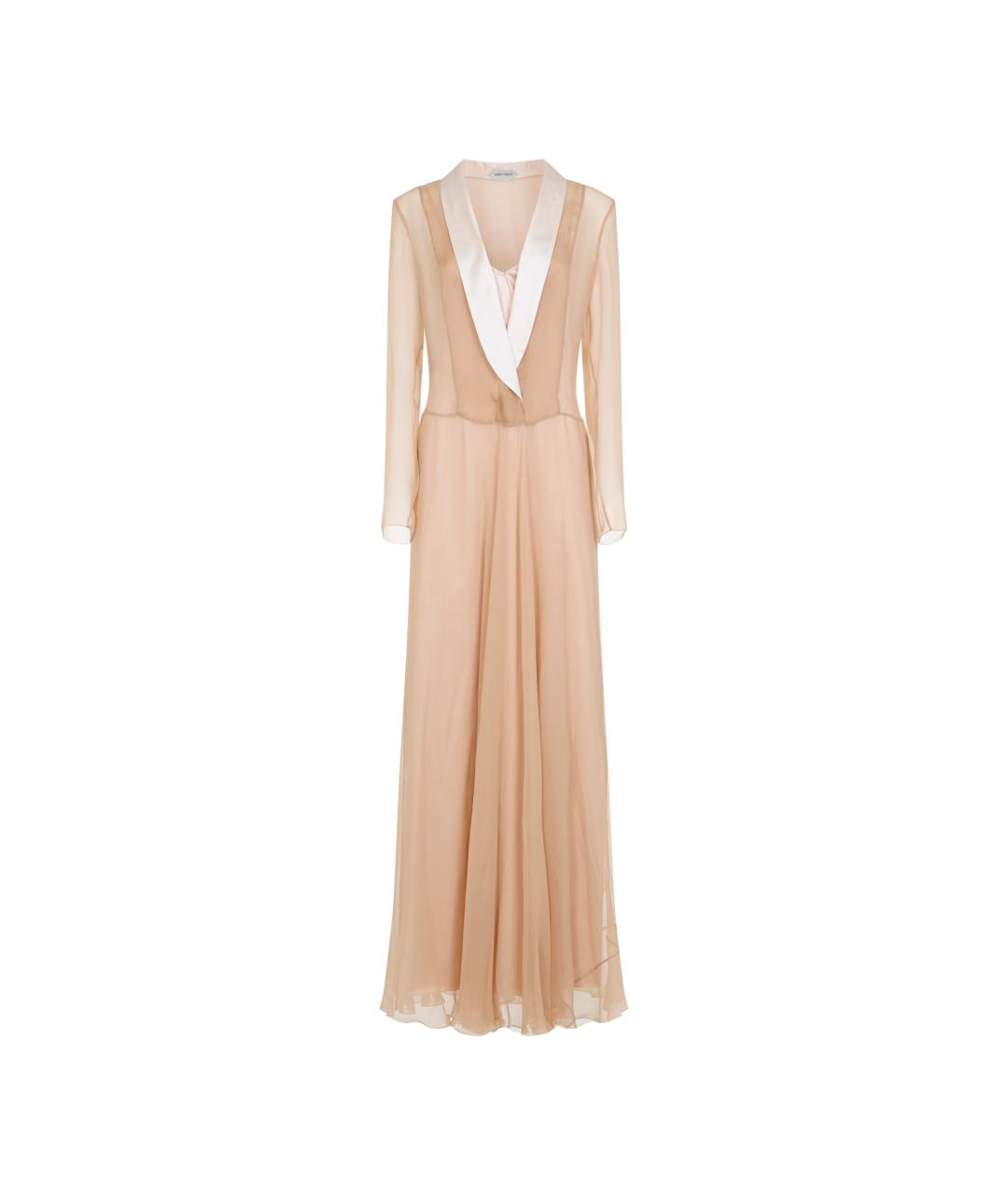 ALBERTA FERRETTI Розовое шелковое платье, фото 1