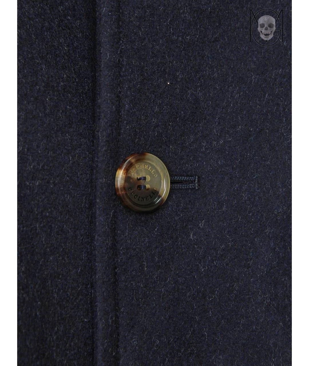 BRUNELLO CUCINELLI Темно-синяя шерстяная куртка, фото 8