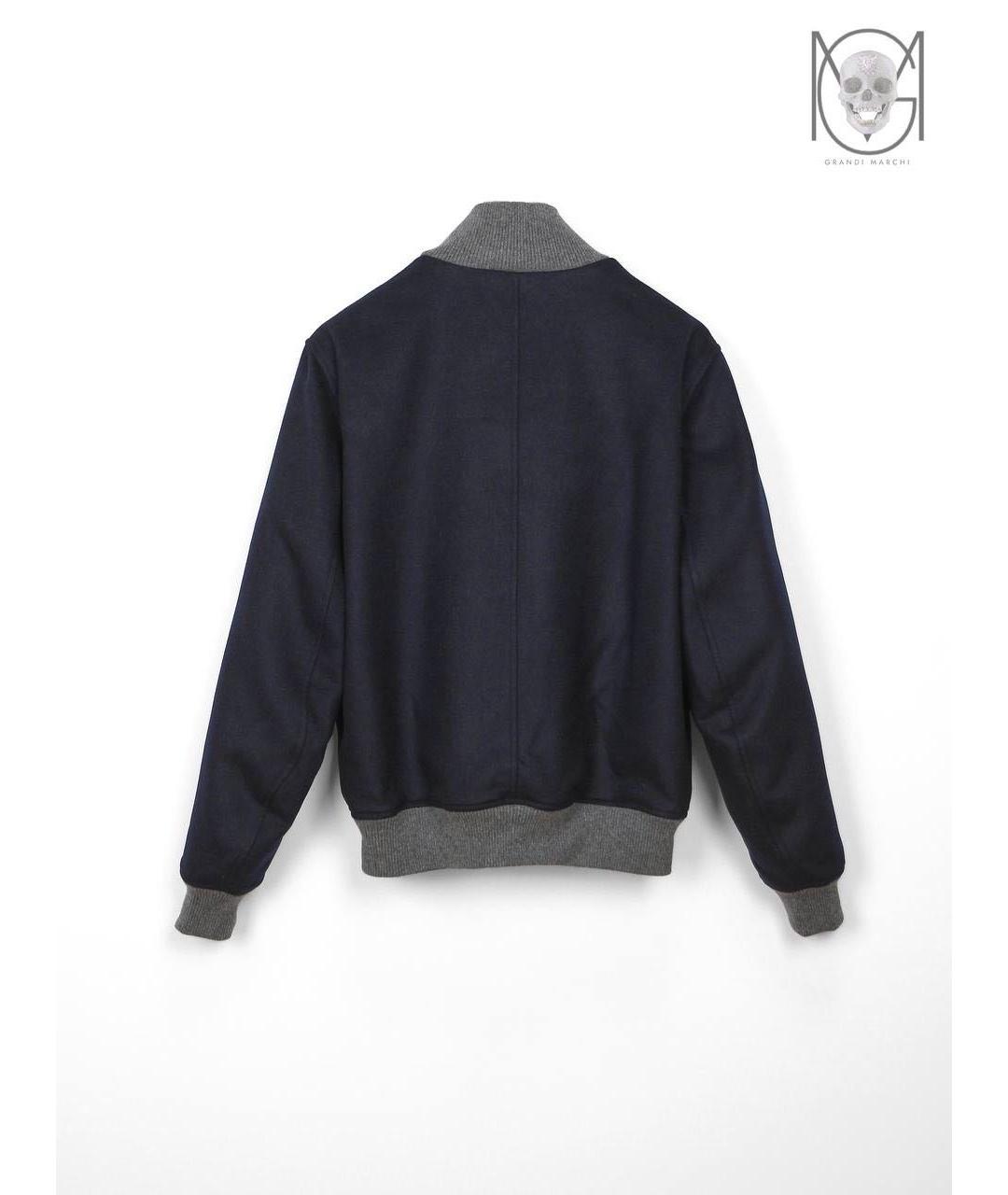 BRUNELLO CUCINELLI Темно-синяя шерстяная куртка, фото 3