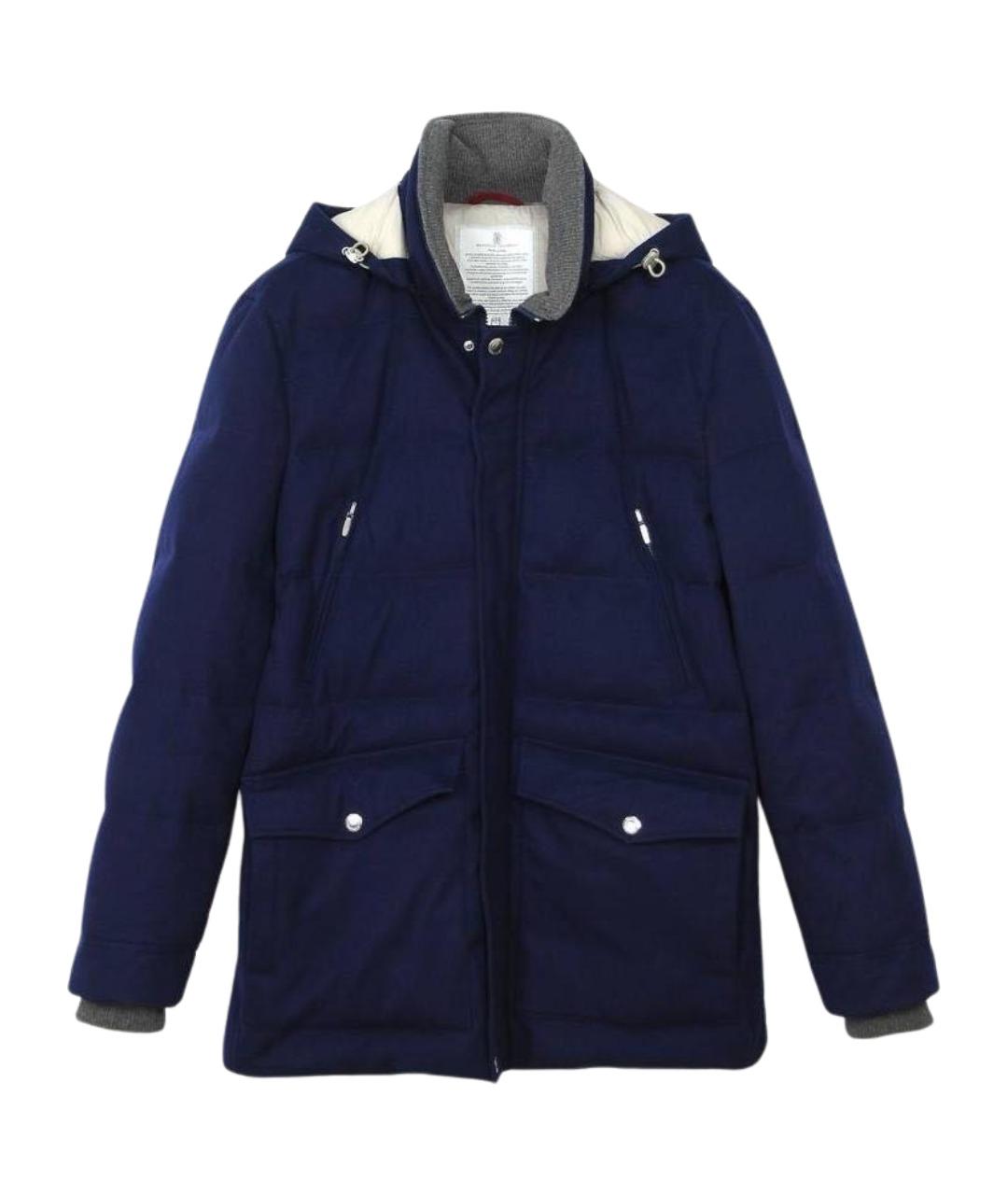 BRUNELLO CUCINELLI Темно-синяя куртка, фото 1