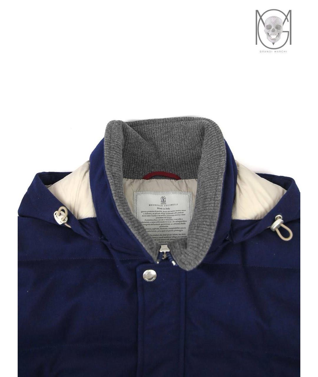 BRUNELLO CUCINELLI Темно-синяя куртка, фото 3