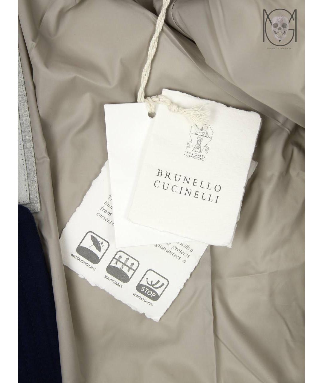 BRUNELLO CUCINELLI Темно-синяя куртка, фото 5