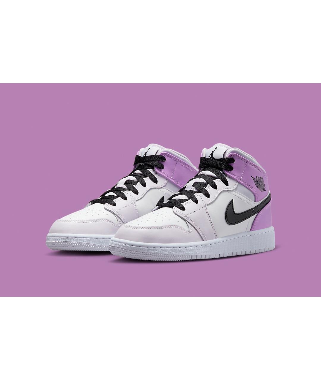 JORDAN Розовые кожаные кроссовки, фото 2