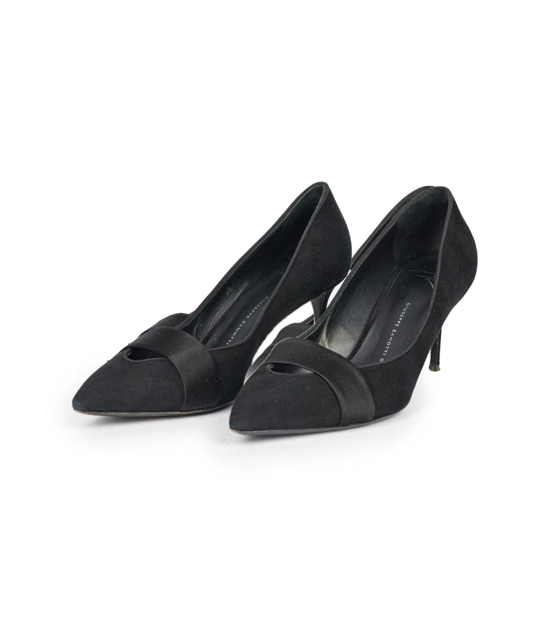 GIUSEPPE ZANOTTI DESIGN Черные замшевые туфли, фото 3