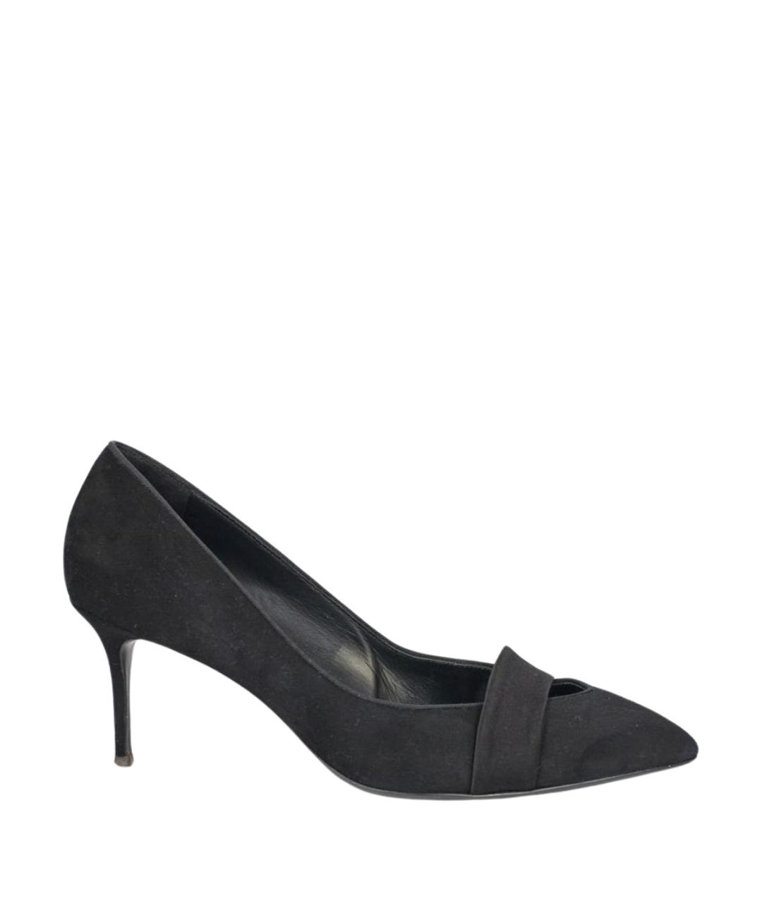 GIUSEPPE ZANOTTI DESIGN Черные замшевые туфли, фото 1