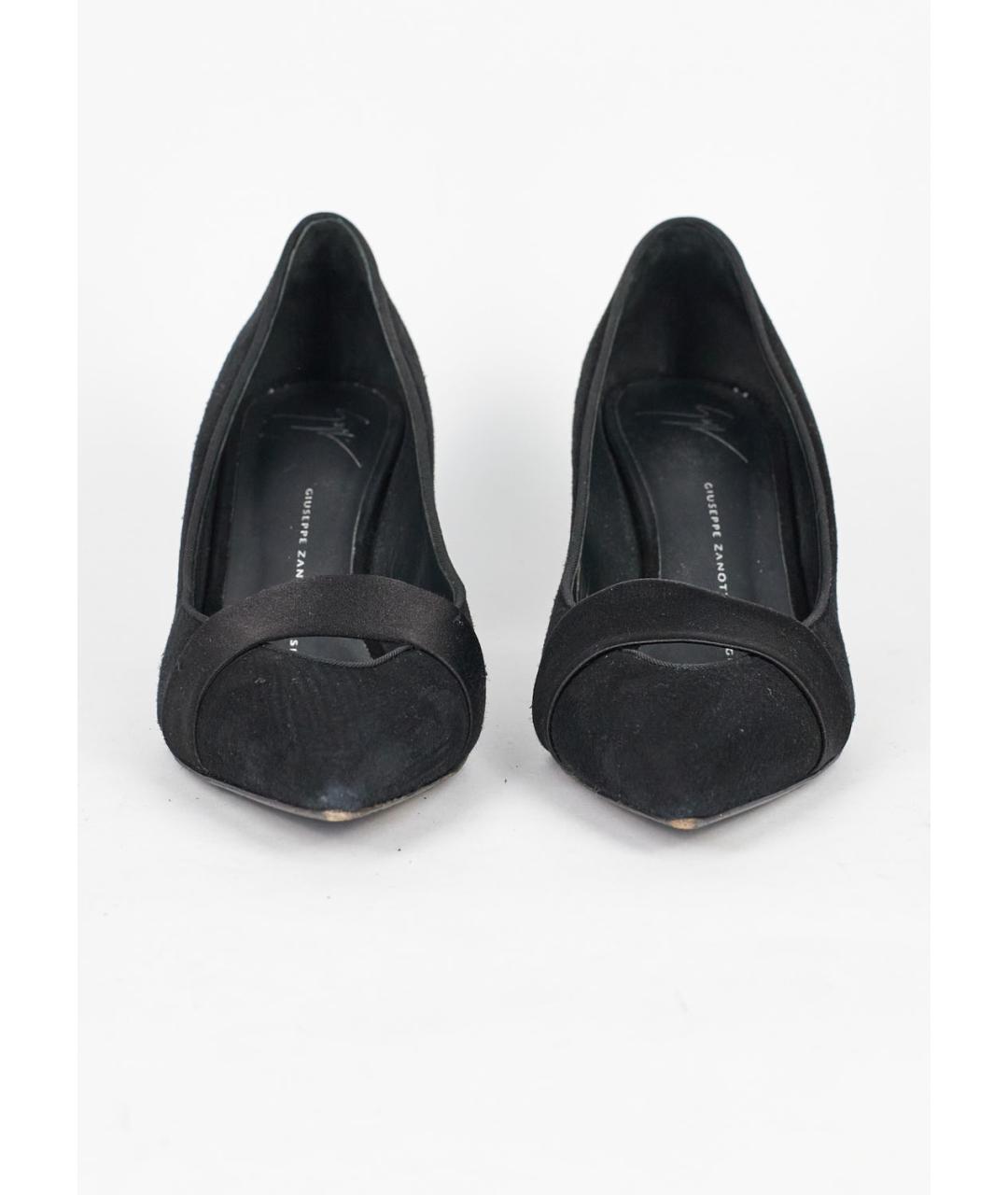 GIUSEPPE ZANOTTI DESIGN Черные замшевые туфли, фото 2