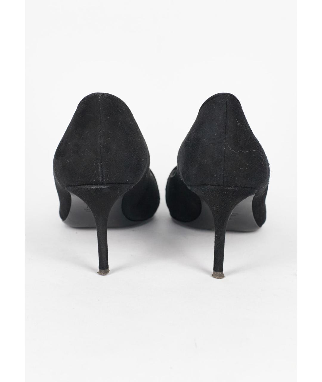 GIUSEPPE ZANOTTI DESIGN Черные замшевые туфли, фото 4