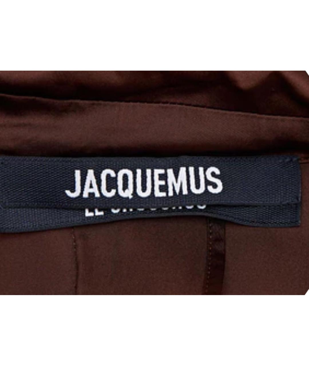 JACQUEMUS Коричневый вискозный костюм с юбками, фото 3