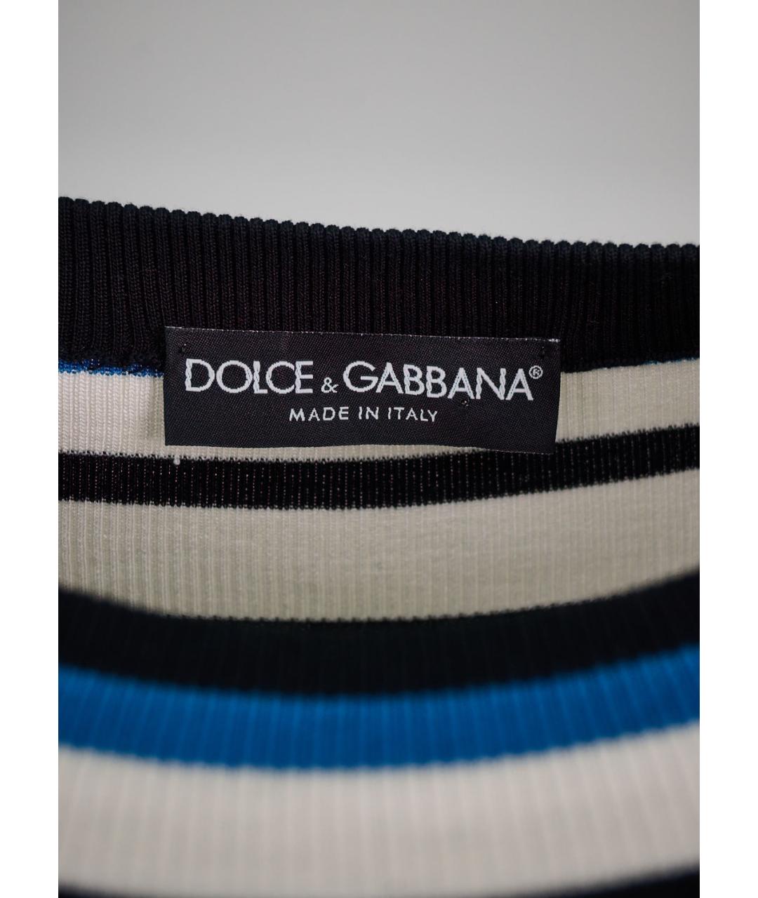 DOLCE&GABBANA Мульти шелковая майка, фото 3