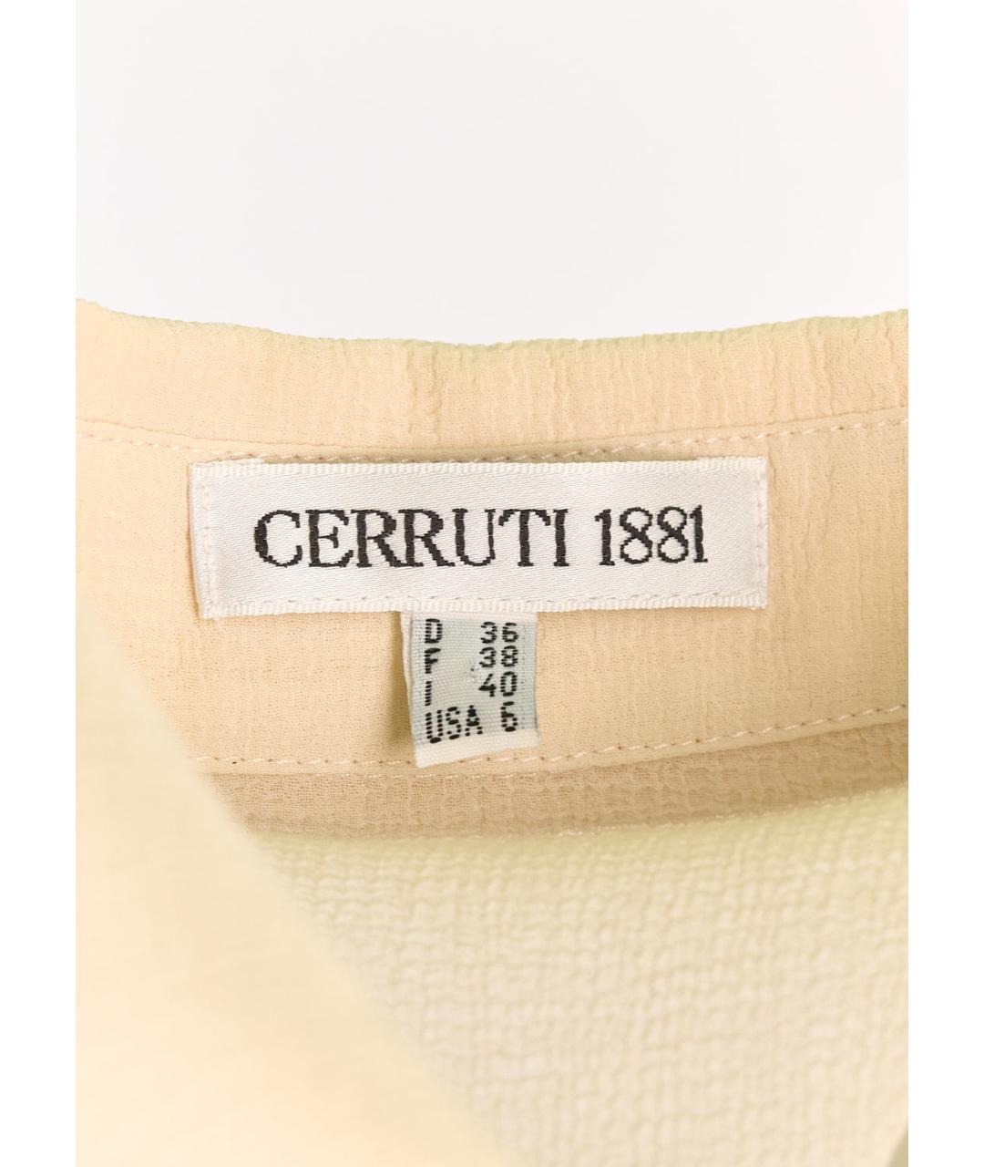 CERRUTI 1881 Бежевая полиэстеровая блузы, фото 3