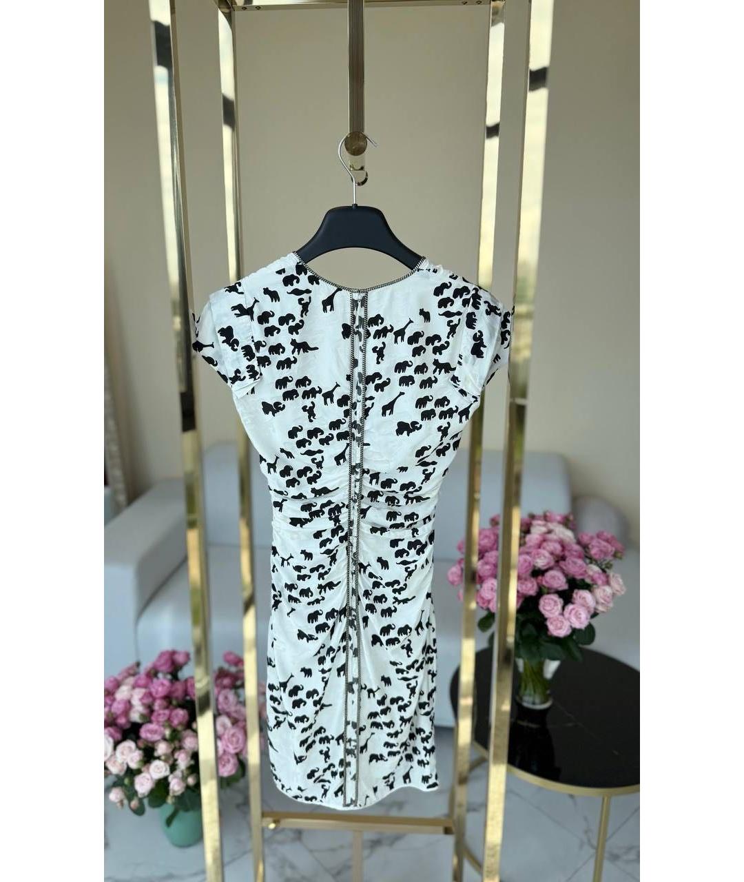 MARC JACOBS Белое шелковое коктейльное платье, фото 2