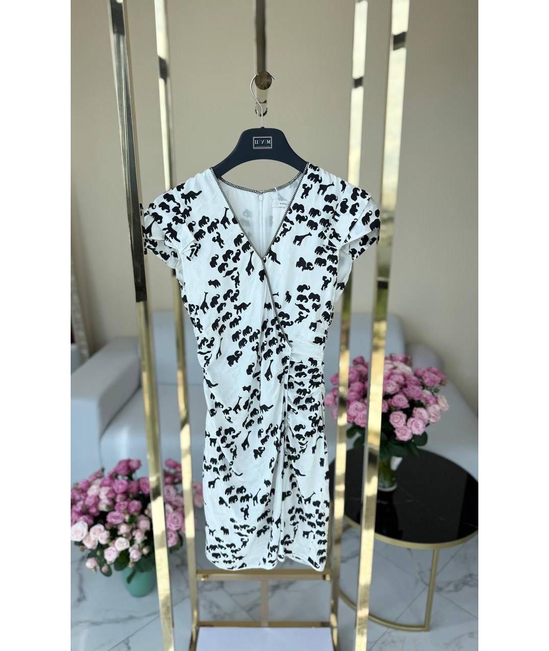 MARC JACOBS Белое шелковое коктейльное платье, фото 9
