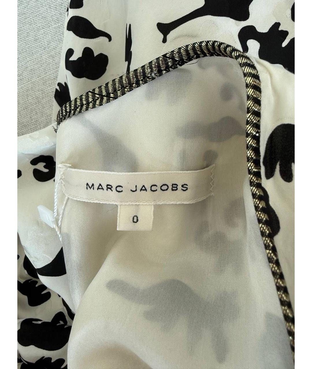 MARC JACOBS Белое шелковое коктейльное платье, фото 5