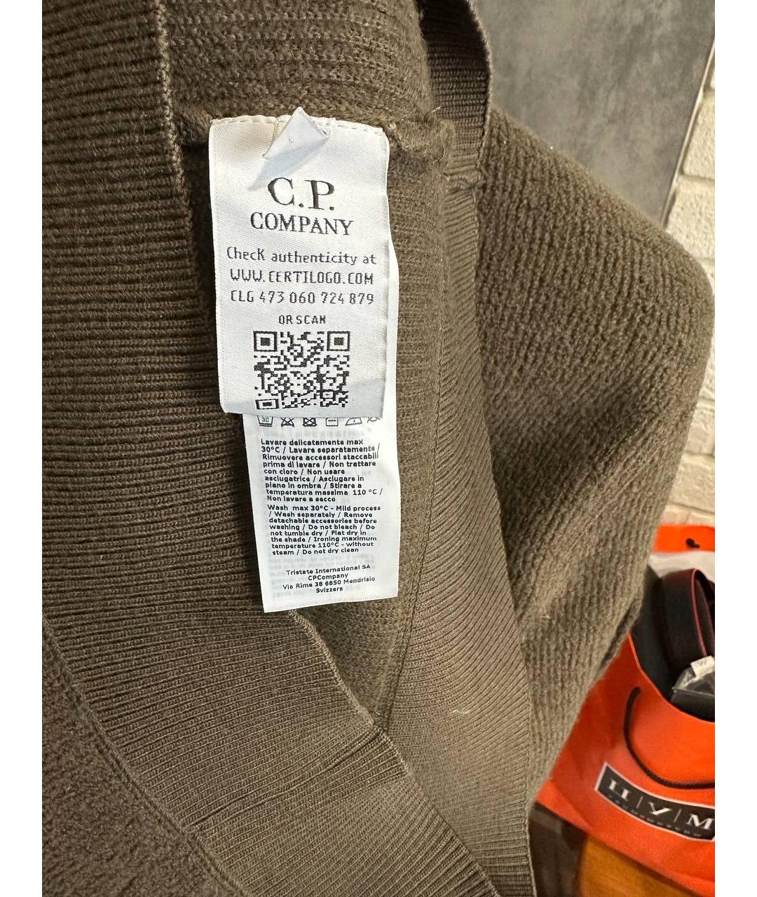 CP COMPANY Зеленый шерстяной джемпер / свитер, фото 6
