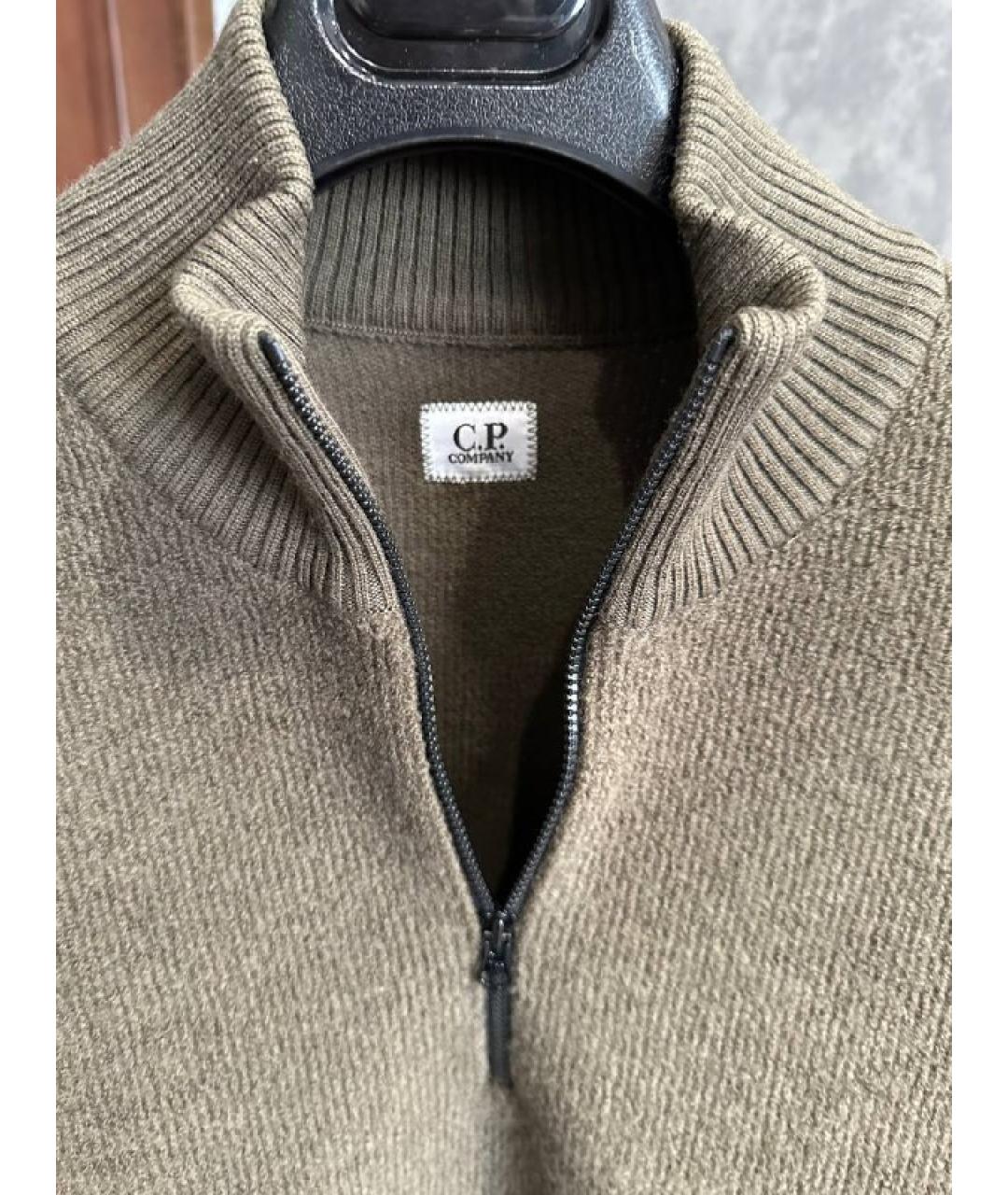 CP COMPANY Зеленый шерстяной джемпер / свитер, фото 5
