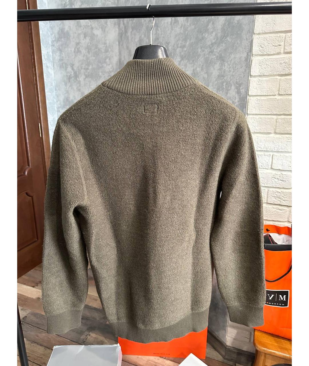 CP COMPANY Зеленый шерстяной джемпер / свитер, фото 2