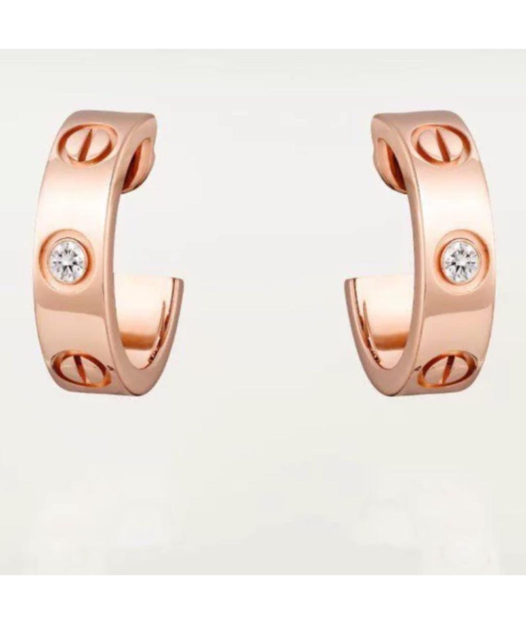CARTIER Серьги из розового золота, фото 6