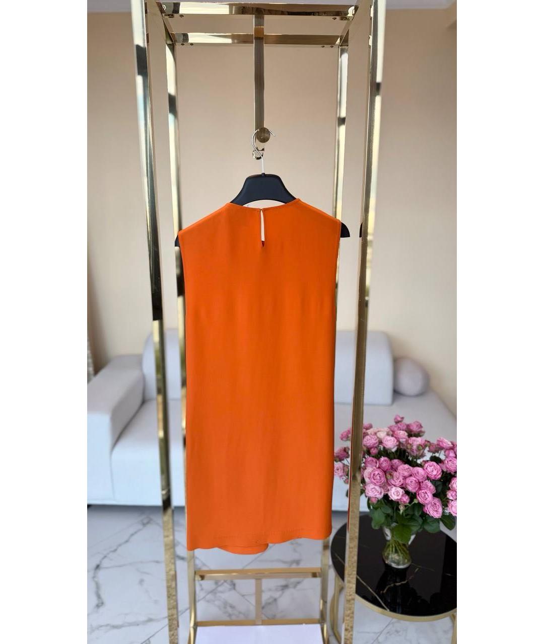 3.1 PHILLIP LIM Оранжевое шелковое коктейльное платье, фото 2