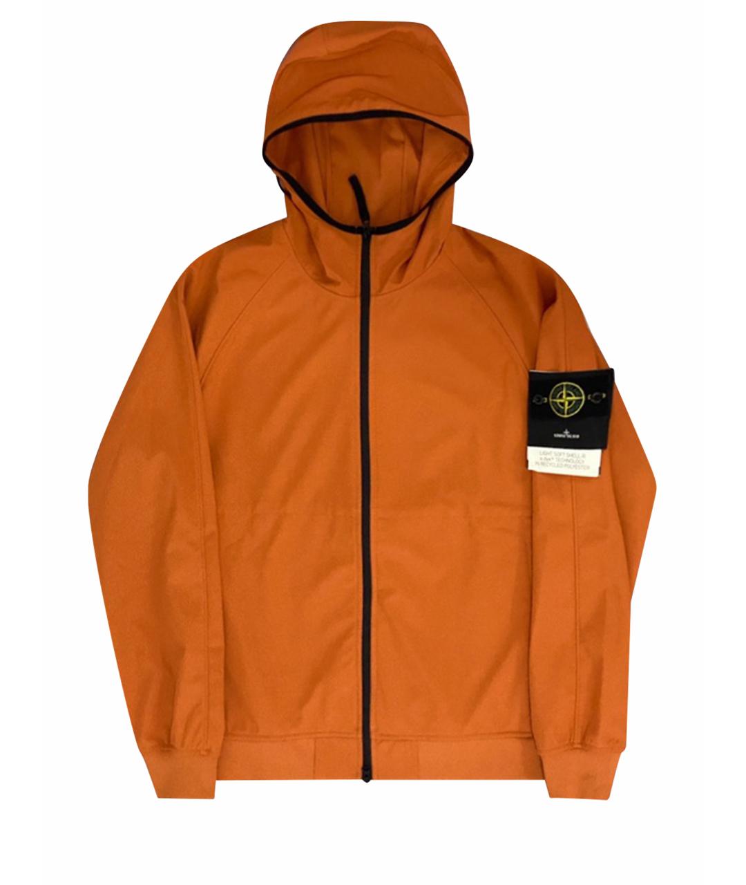 STONE ISLAND Оранжевая полиэстеровая куртка, фото 1
