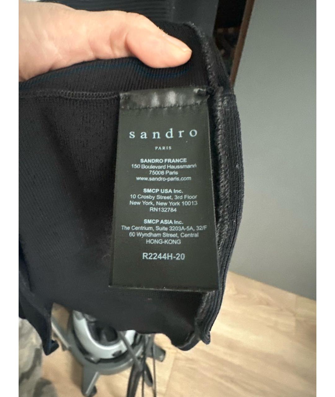 SANDRO Черное платье, фото 3