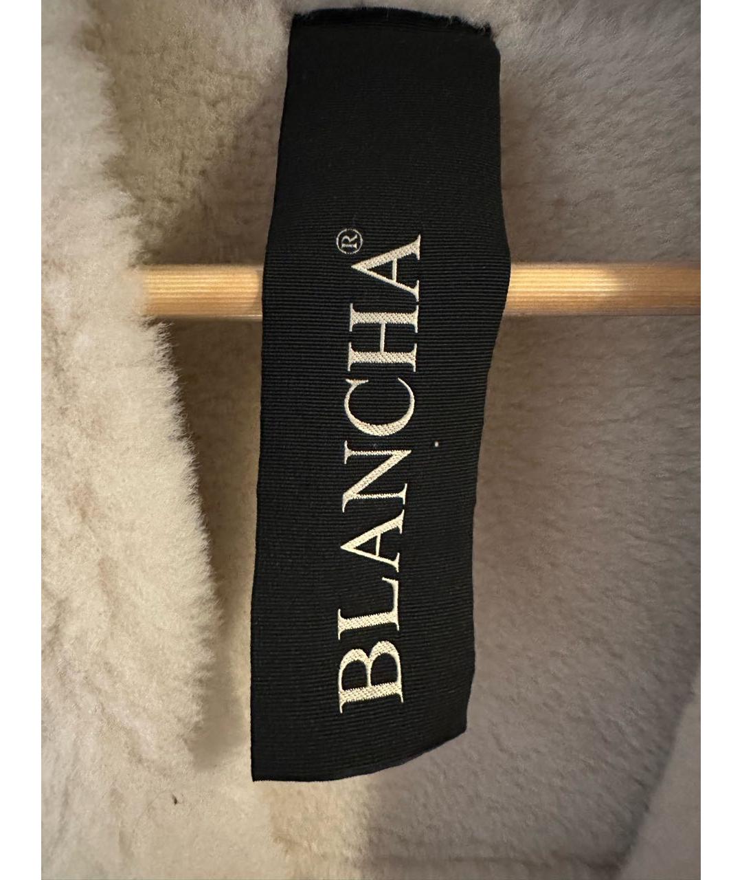 BLANCHA Коричневая кожаная дубленка, фото 3