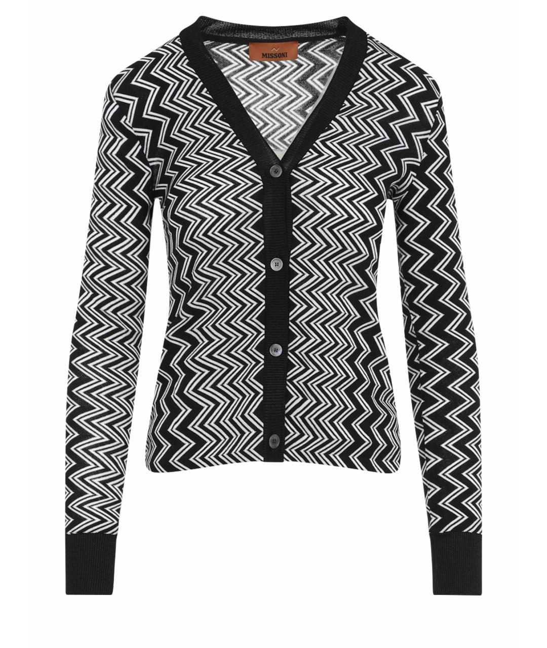 MISSONI Антрацитовый шерстяной кардиган, фото 1