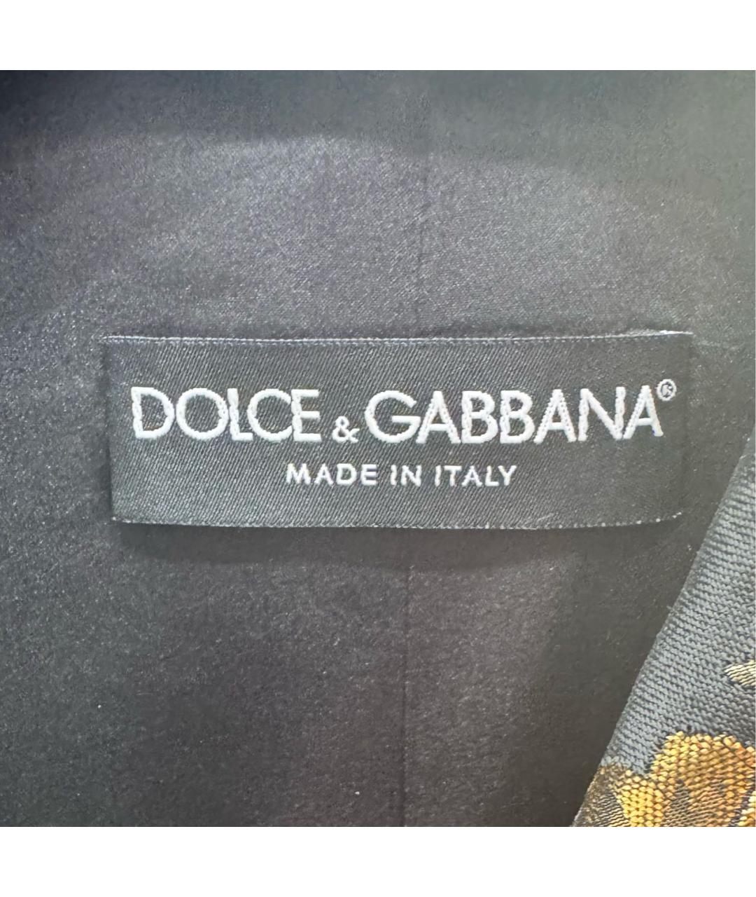 DOLCE&GABBANA Черное пальто, фото 3