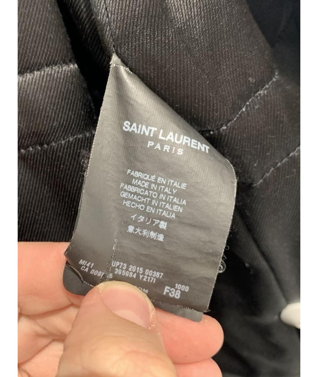SAINT LAURENT Черная парка, фото 8