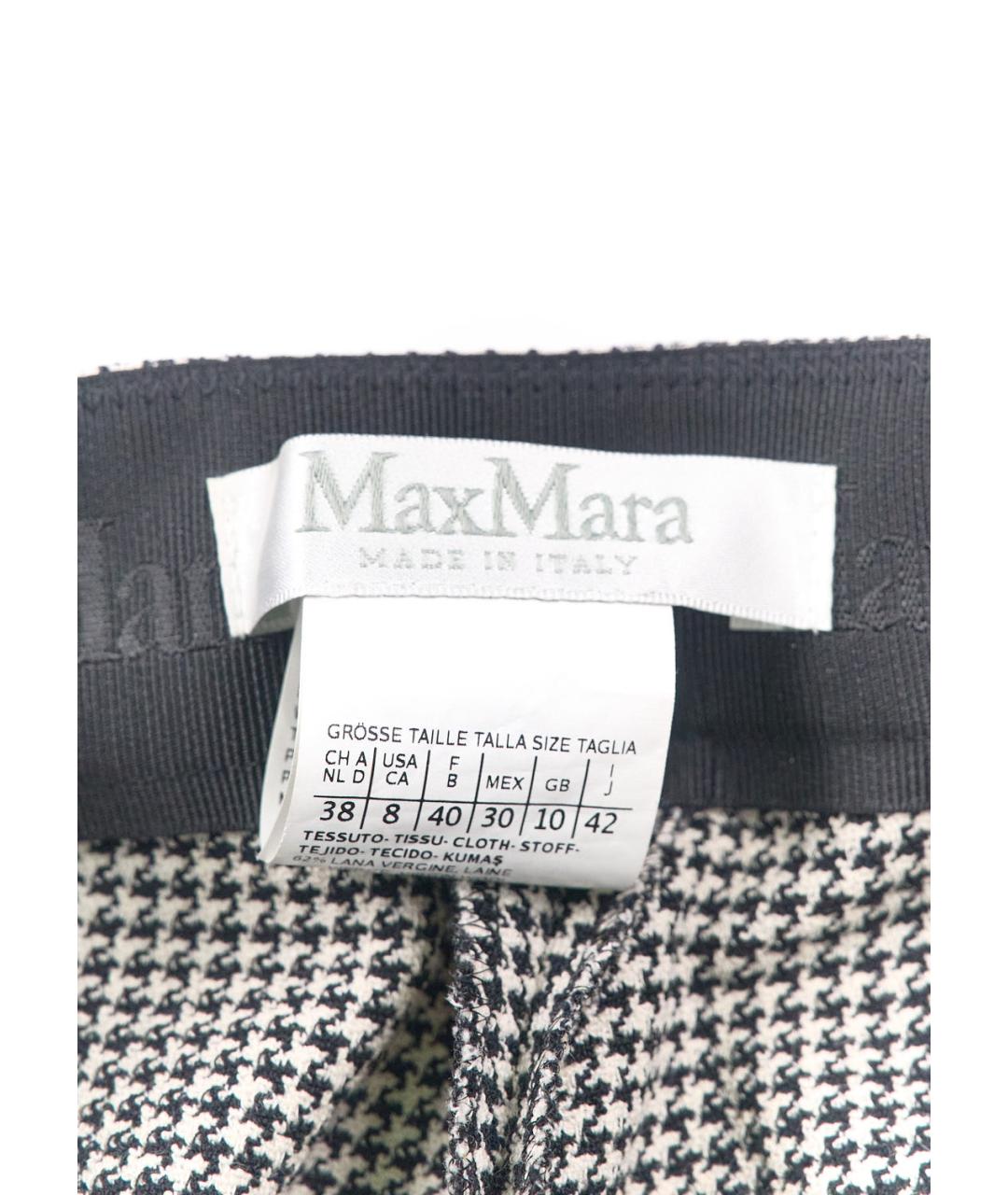 MAX MARA Мульти шерстяные прямые брюки, фото 3